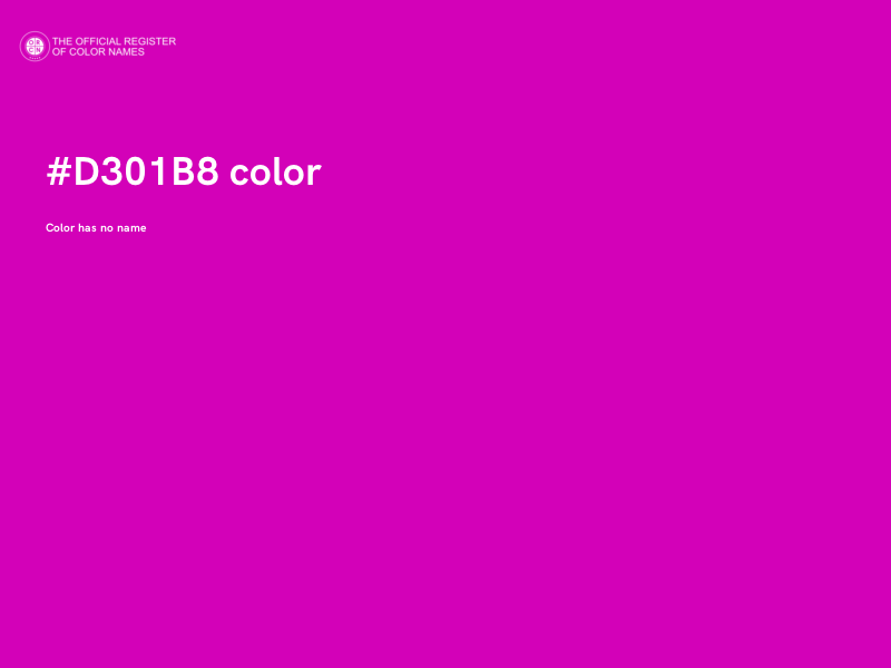 #D301B8 color image