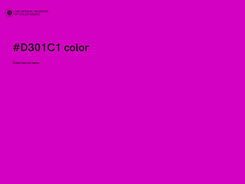 #D301C1 color image