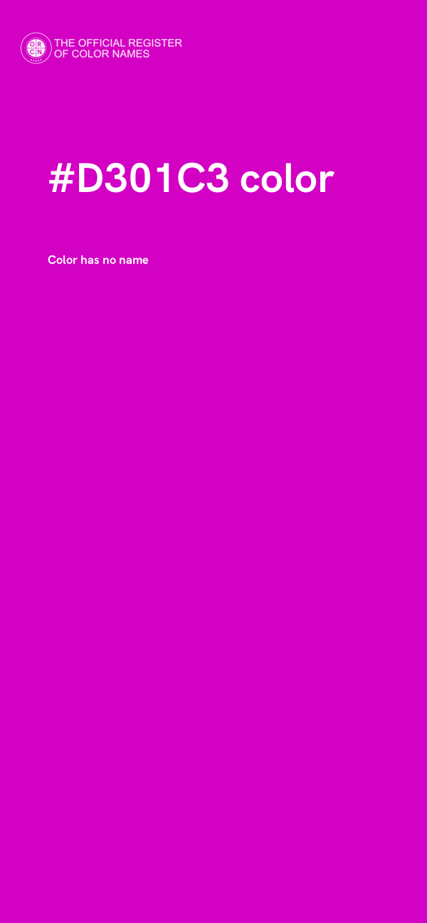 #D301C3 color image