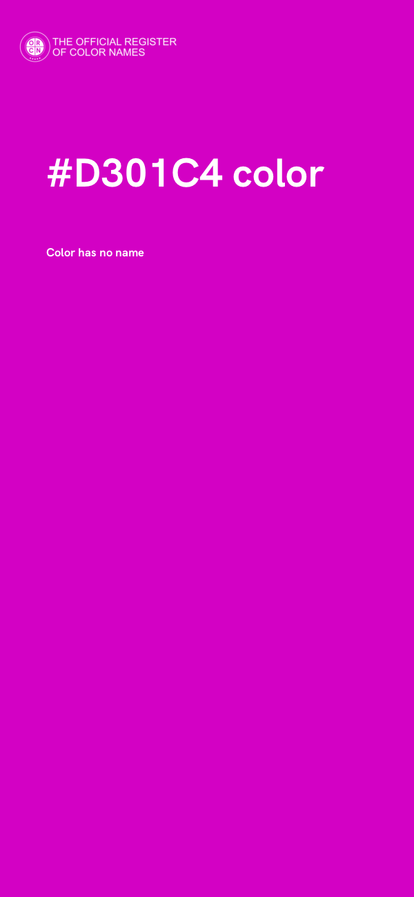 #D301C4 color image