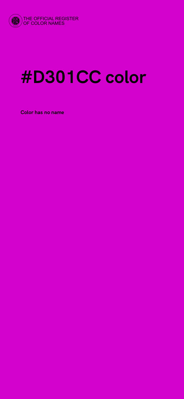 #D301CC color image