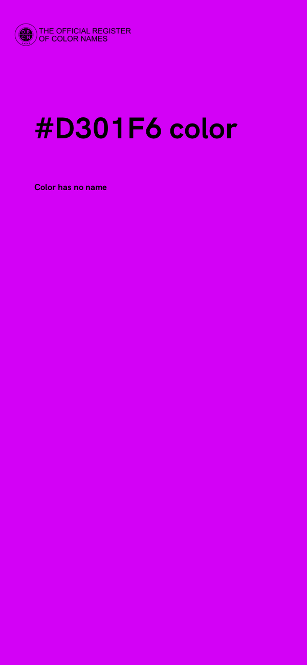 #D301F6 color image
