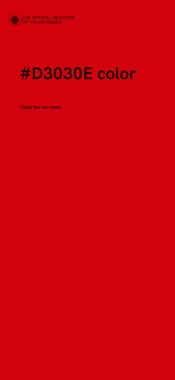 #D3030E color image