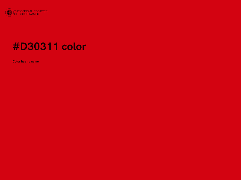 #D30311 color image