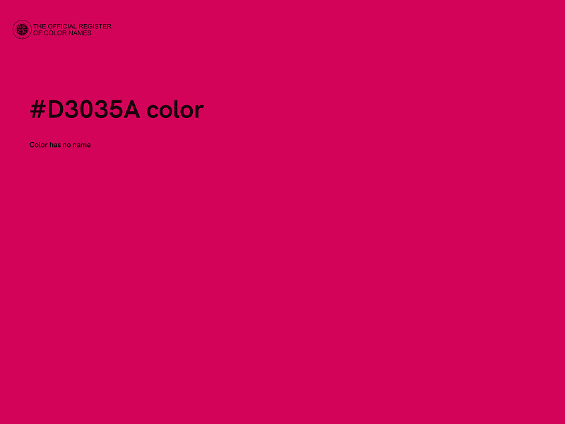 #D3035A color image