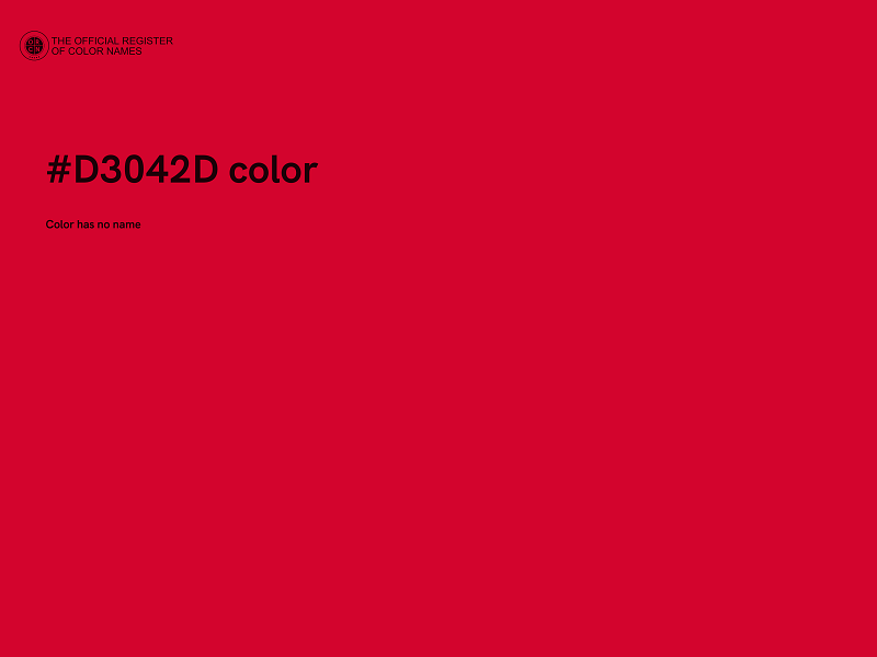 #D3042D color image