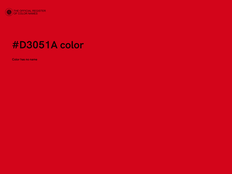 #D3051A color image
