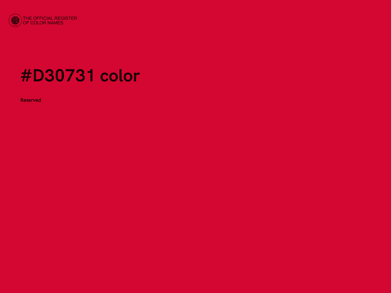 #D30731 color image