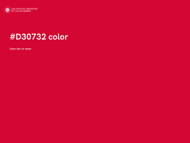 #D30732 color image