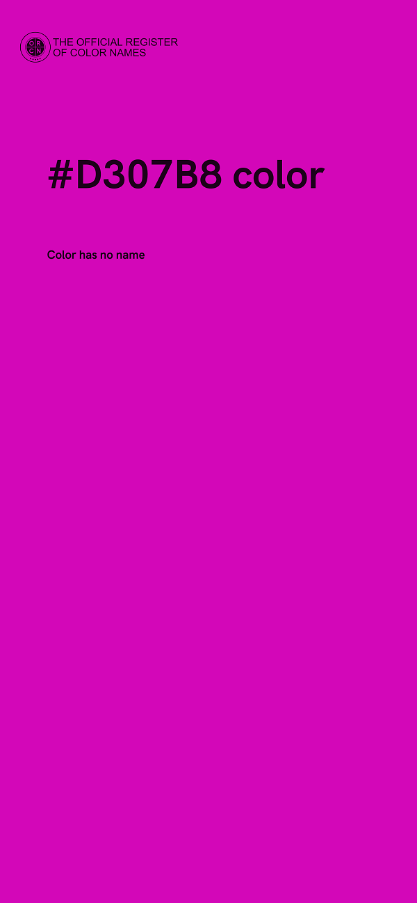#D307B8 color image