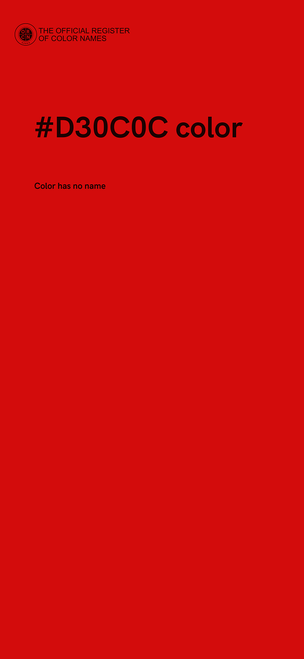 #D30C0C color image