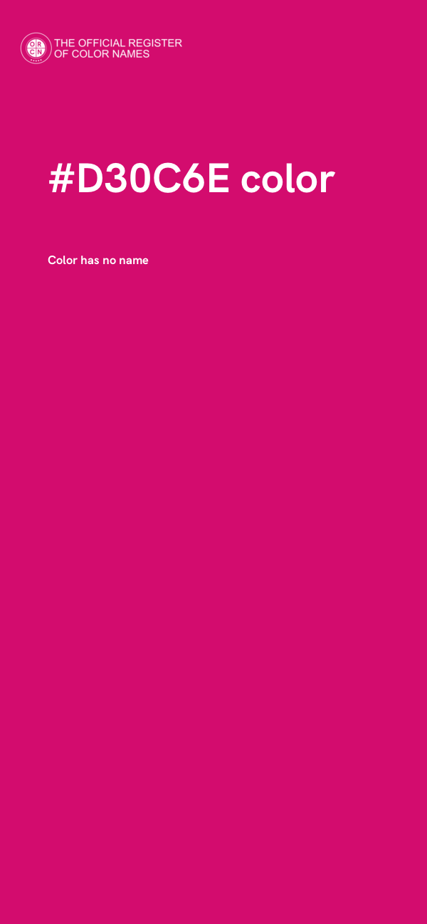 #D30C6E color image
