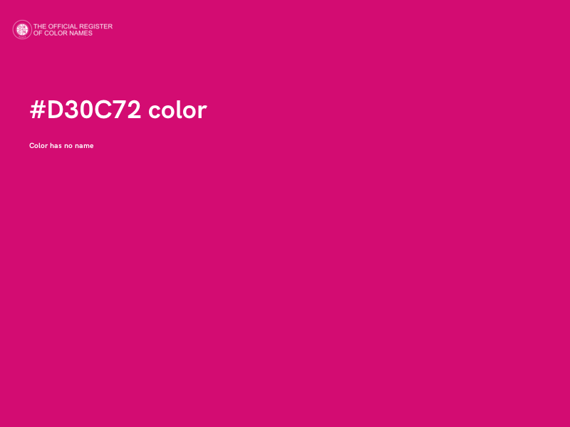 #D30C72 color image