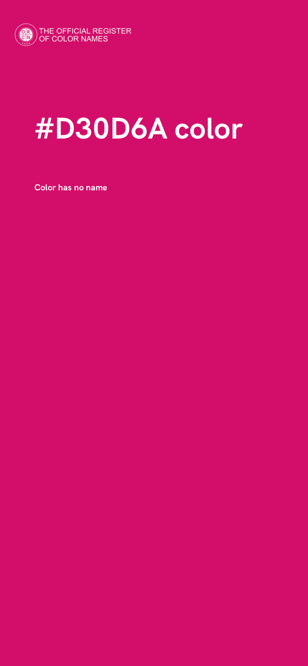 #D30D6A color image