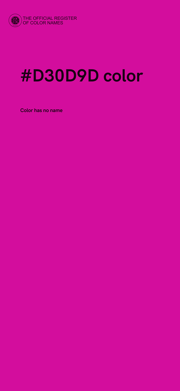 #D30D9D color image