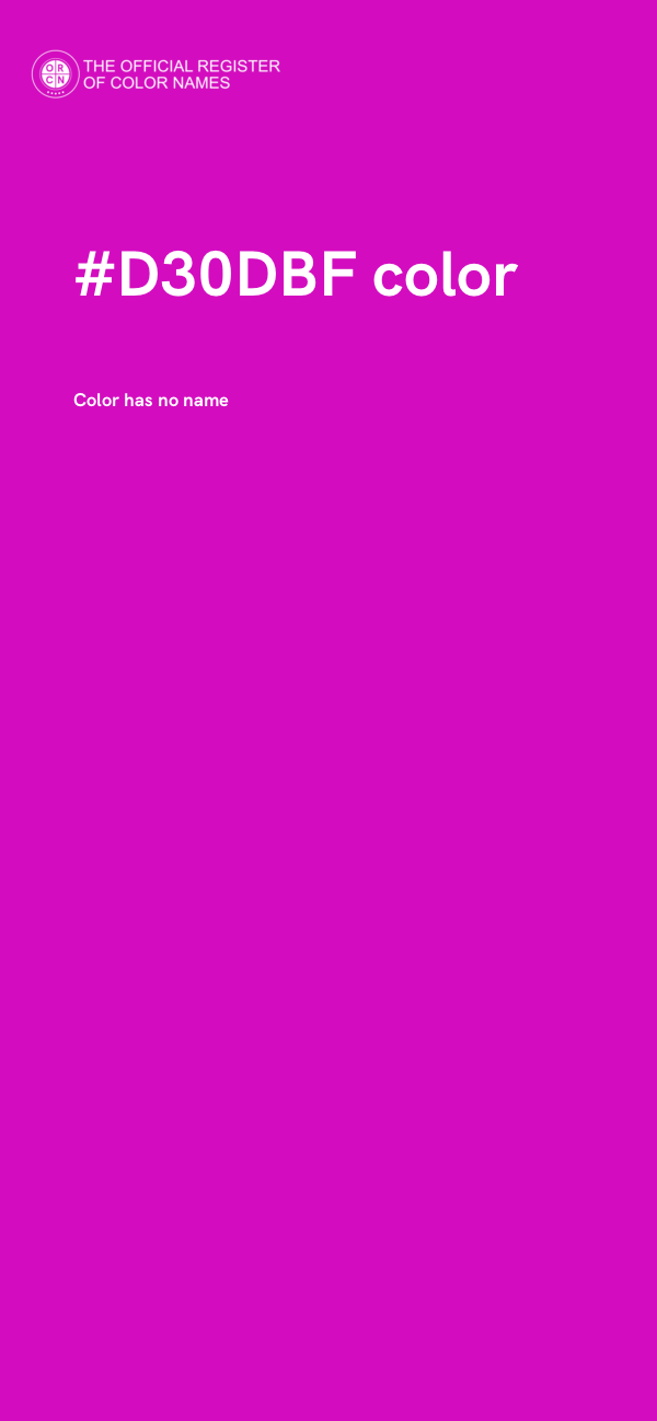 #D30DBF color image