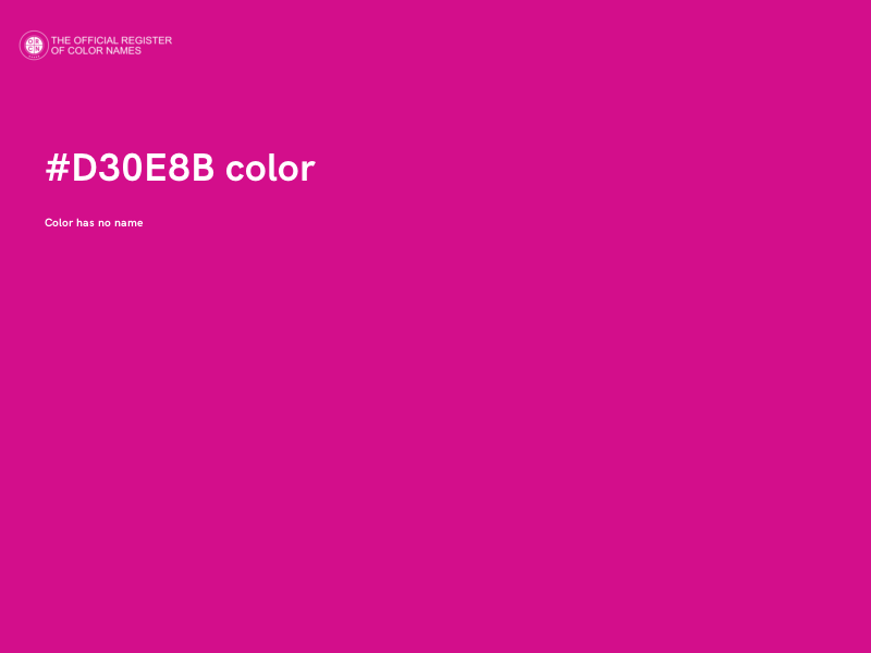 #D30E8B color image