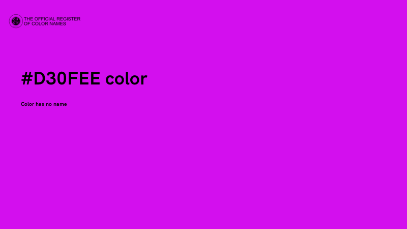 #D30FEE color image