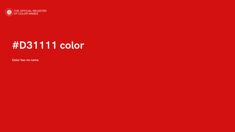 #D31111 color image