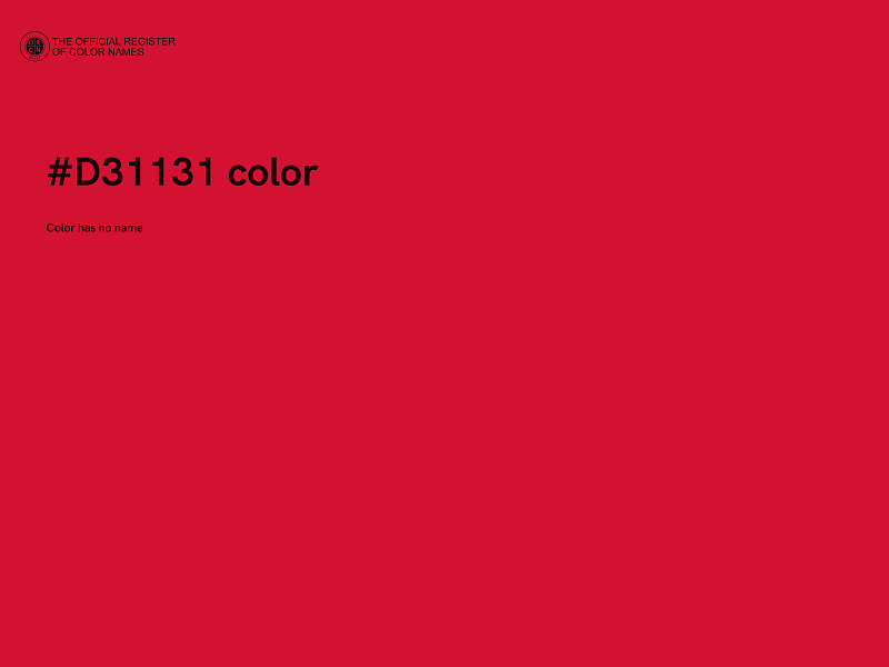 #D31131 color image