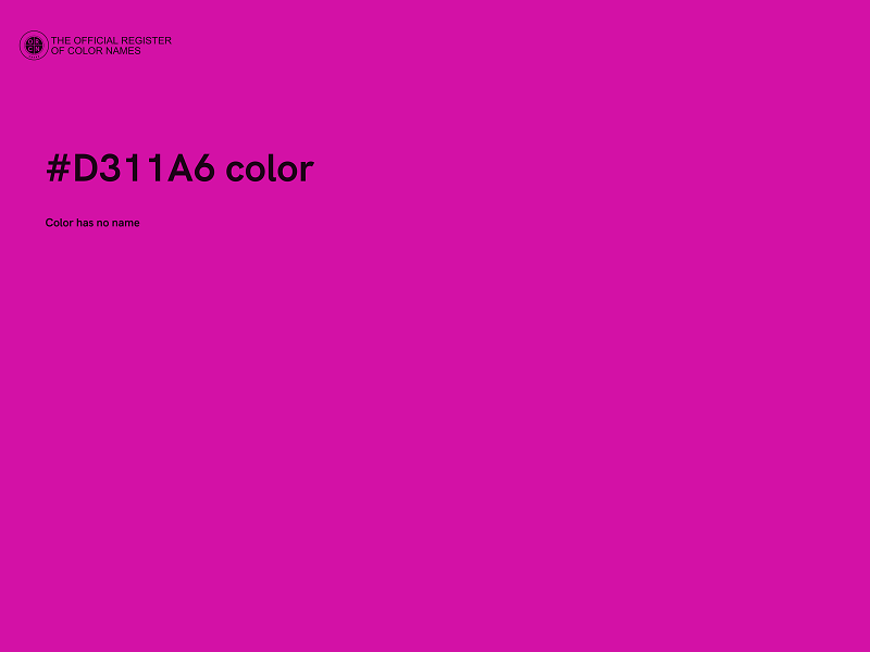 #D311A6 color image