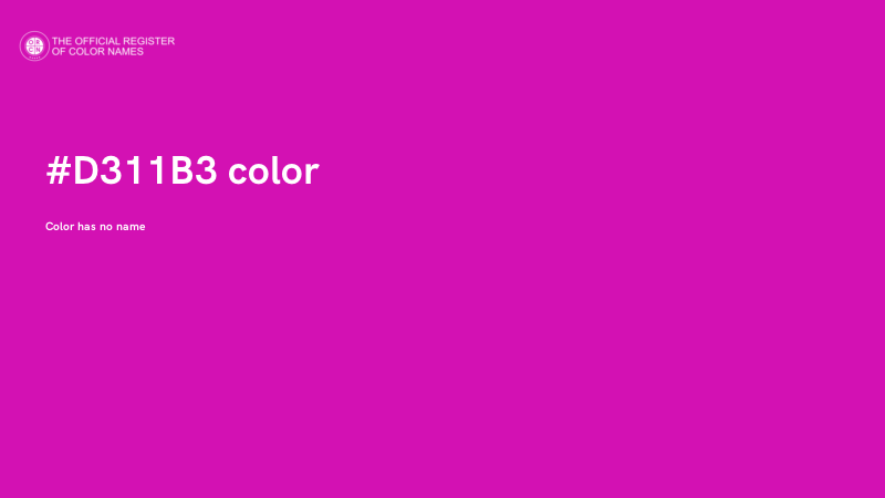 #D311B3 color image