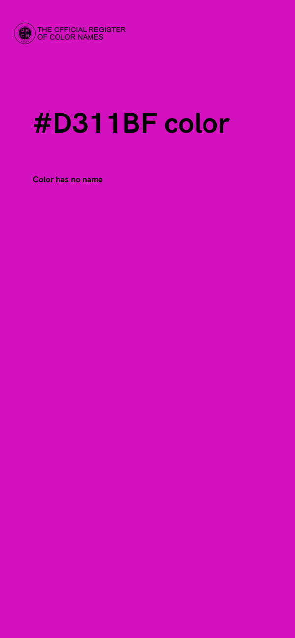 #D311BF color image