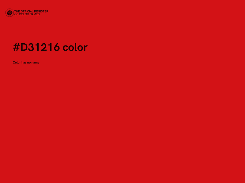 #D31216 color image