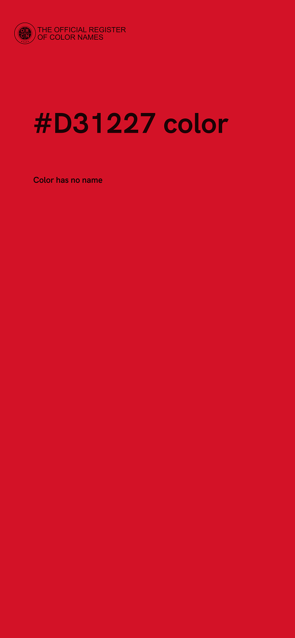 #D31227 color image