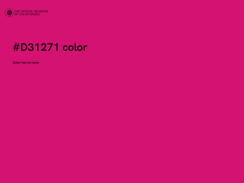 #D31271 color image