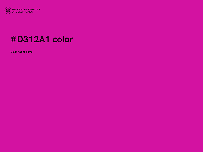 #D312A1 color image