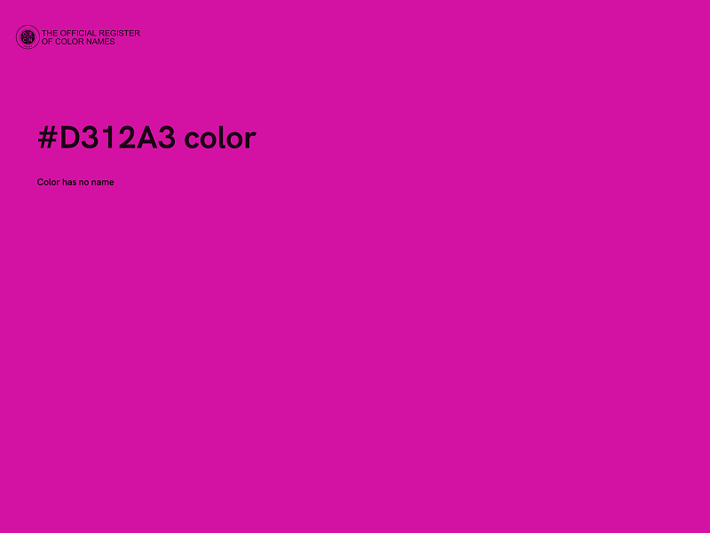 #D312A3 color image