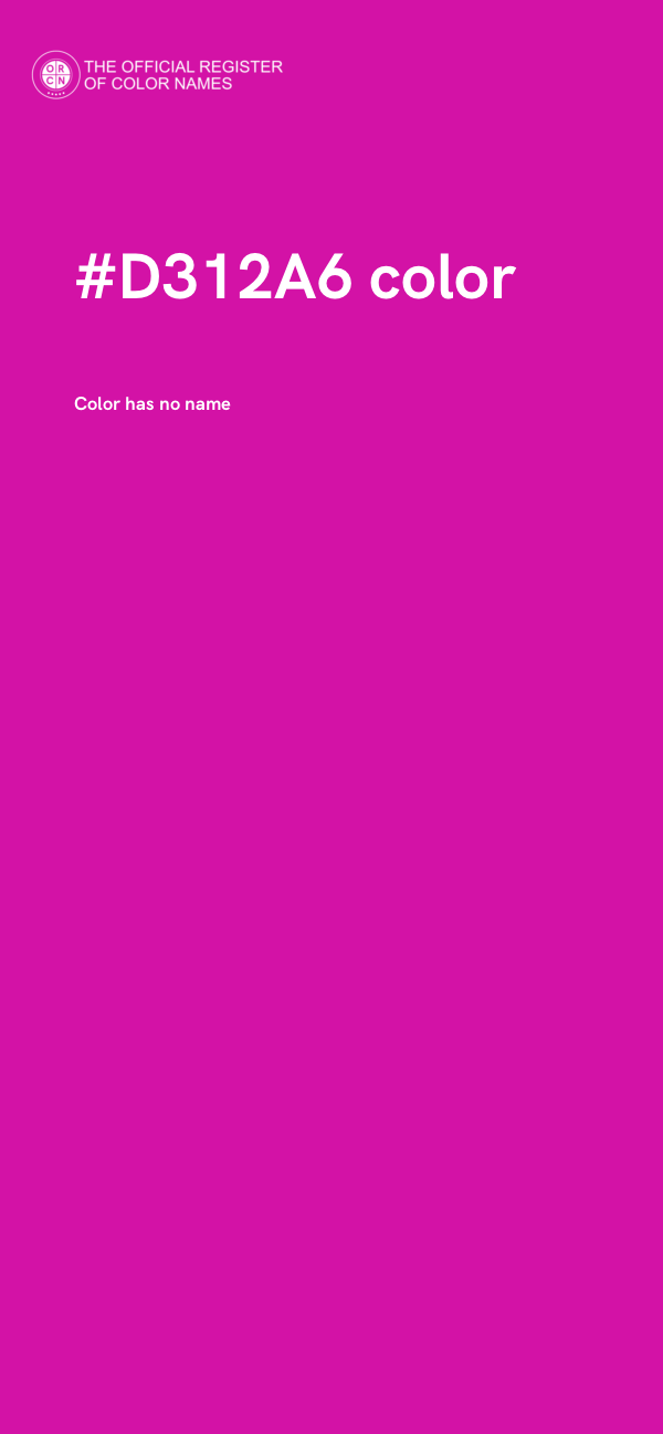 #D312A6 color image
