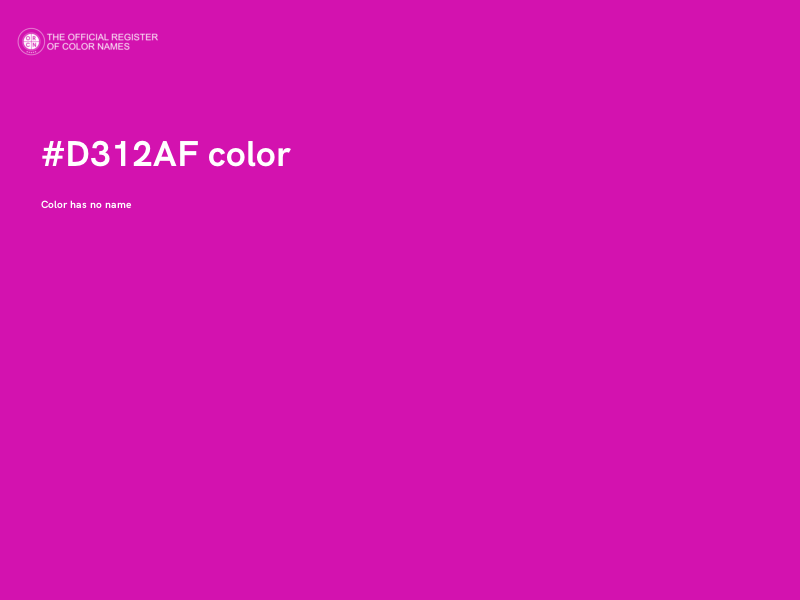 #D312AF color image