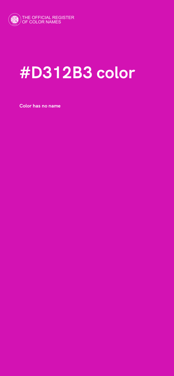 #D312B3 color image
