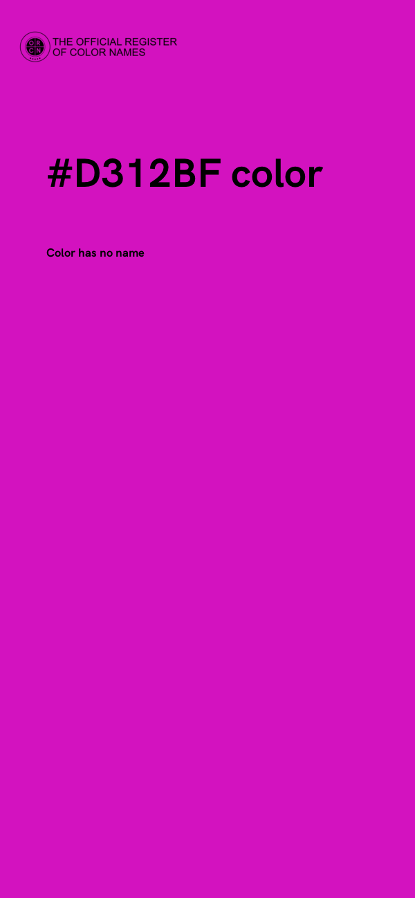 #D312BF color image