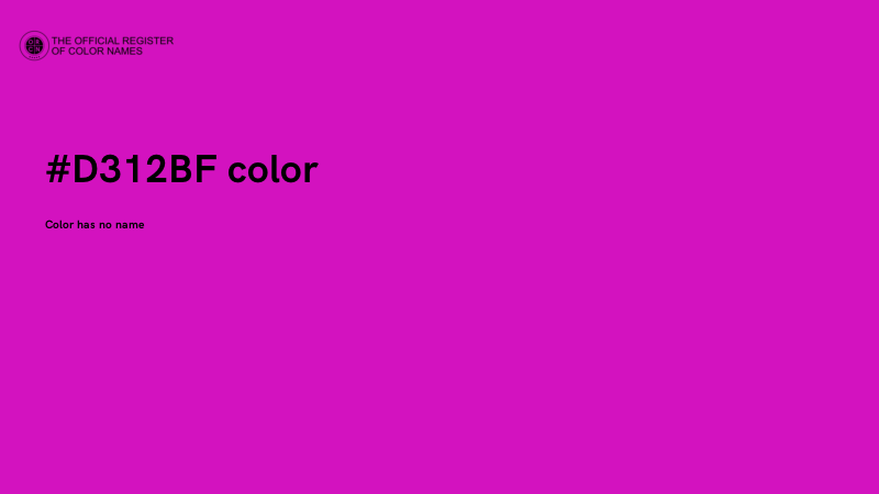 #D312BF color image