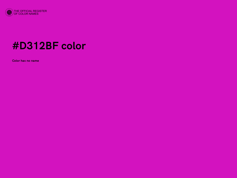 #D312BF color image
