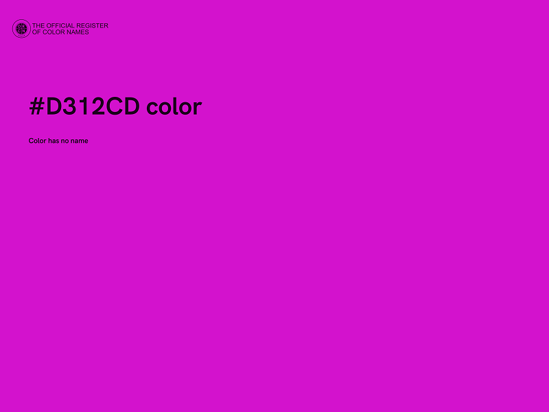 #D312CD color image