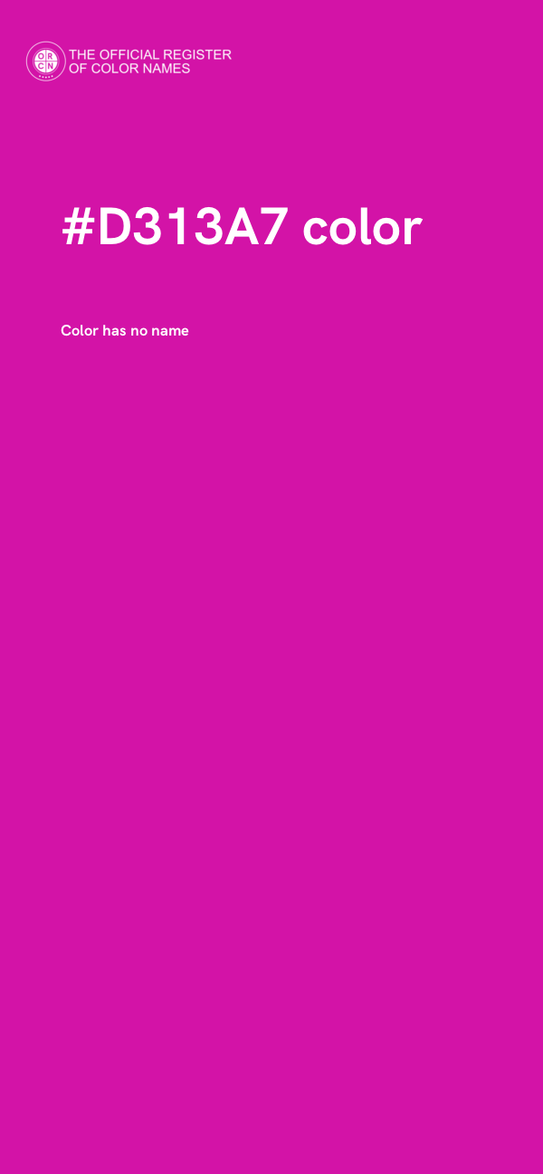 #D313A7 color image