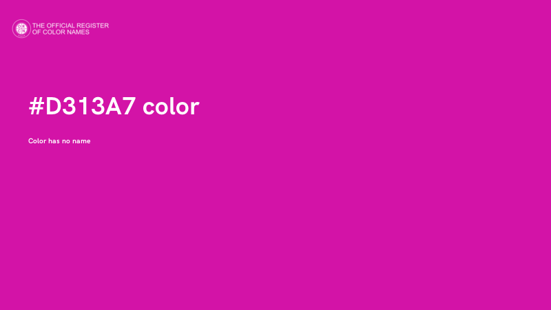 #D313A7 color image