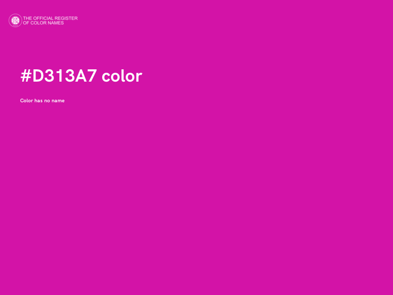 #D313A7 color image