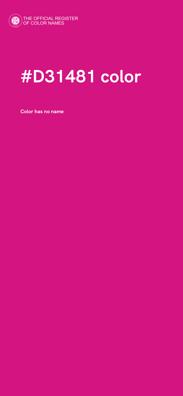 #D31481 color image