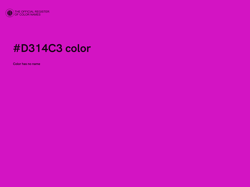 #D314C3 color image