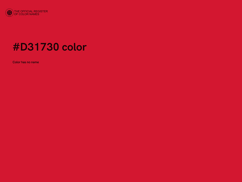 #D31730 color image