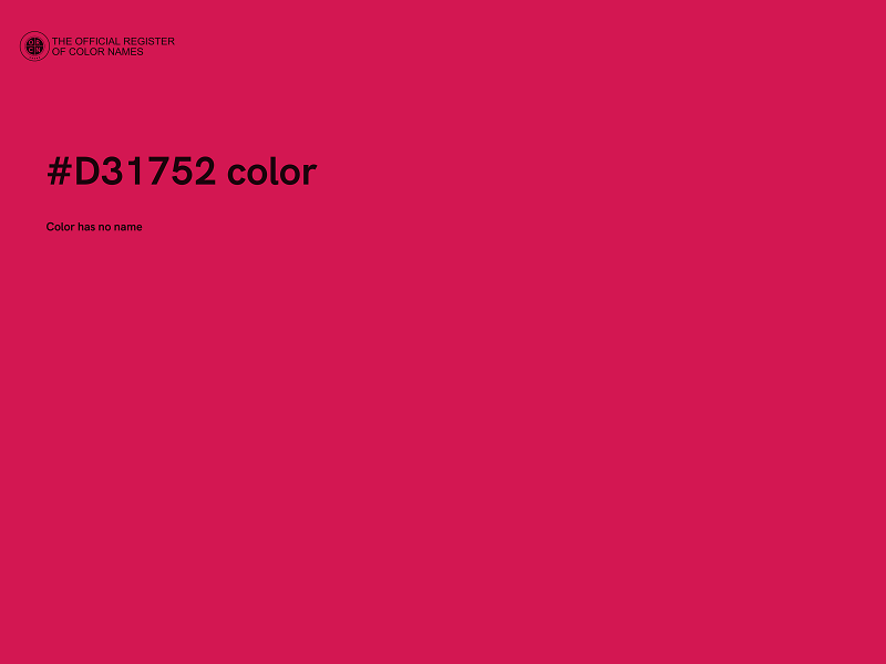 #D31752 color image