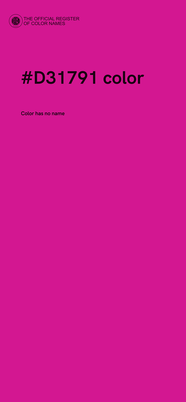 #D31791 color image