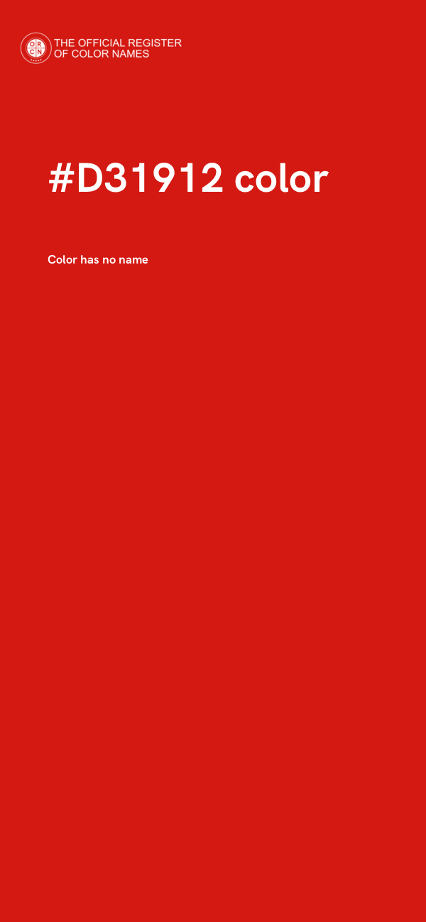 #D31912 color image