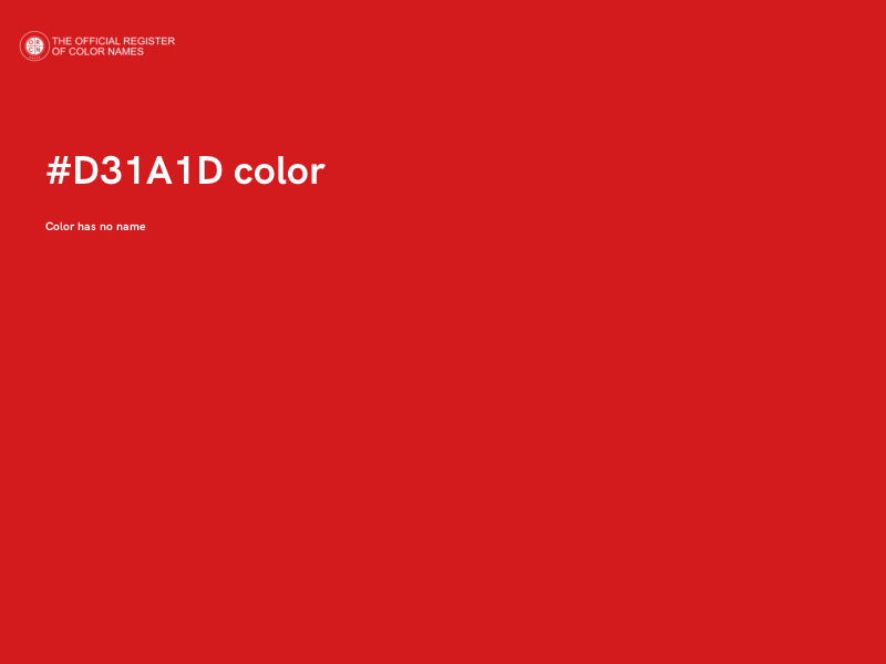 #D31A1D color image