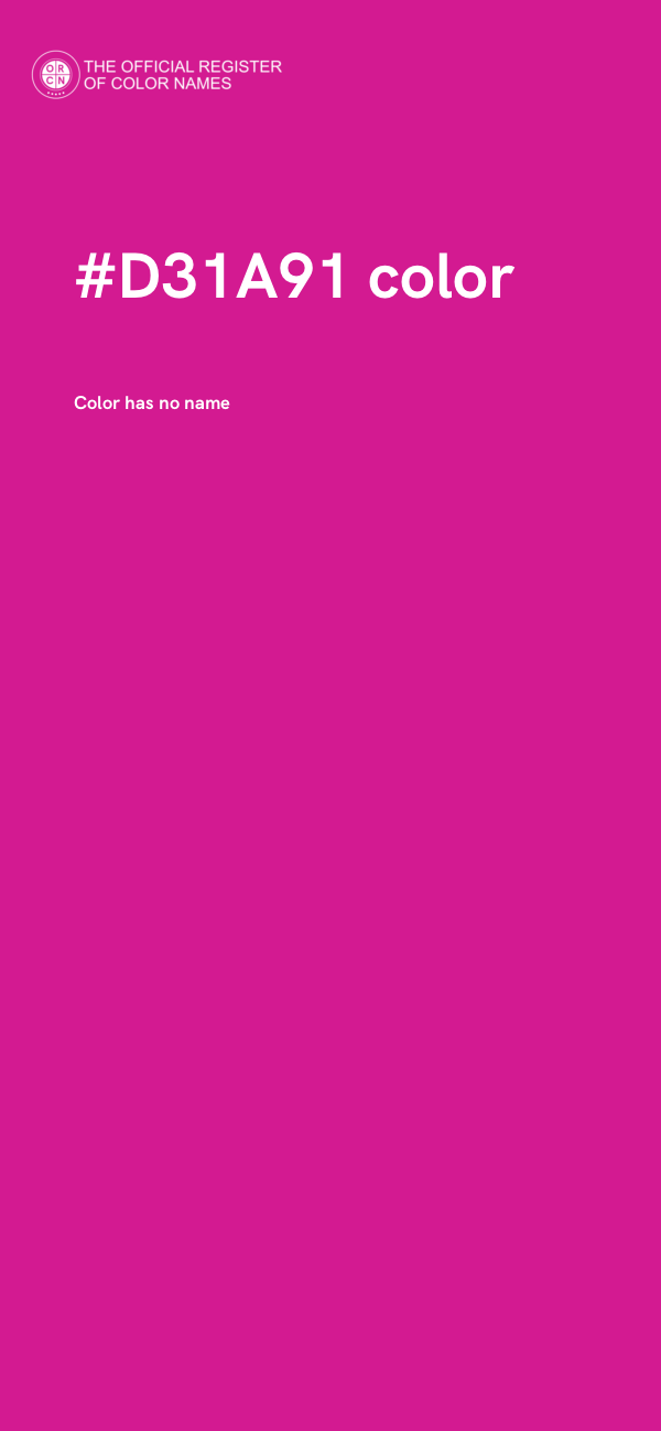 #D31A91 color image